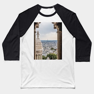 Eiffel Tower from Sacre Coeur Baseball T-Shirt